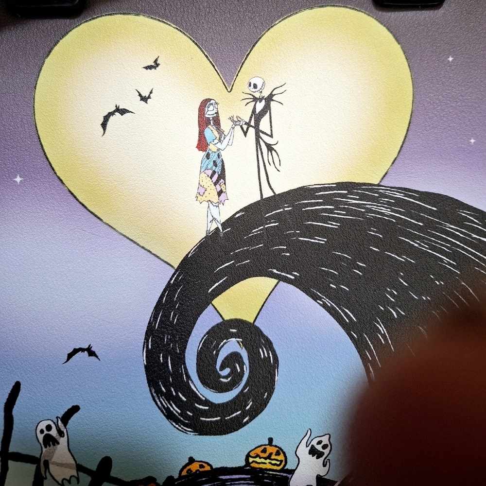LOUNGEFLY NIGHTMARE BEFORE CHRISTMAS SATCHEL CROSSBODY BAG - Picture 9 of 13